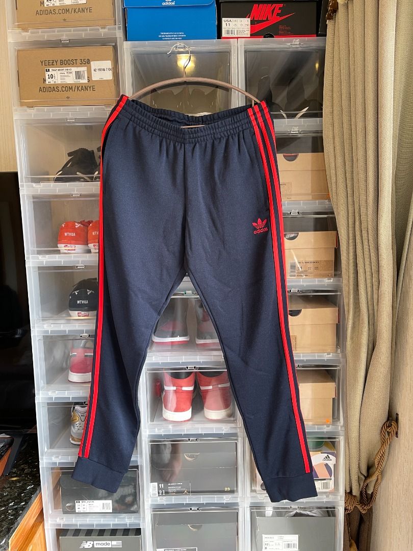 Adidas originals superstar cuffed jogger in navy br4288 hot sale
