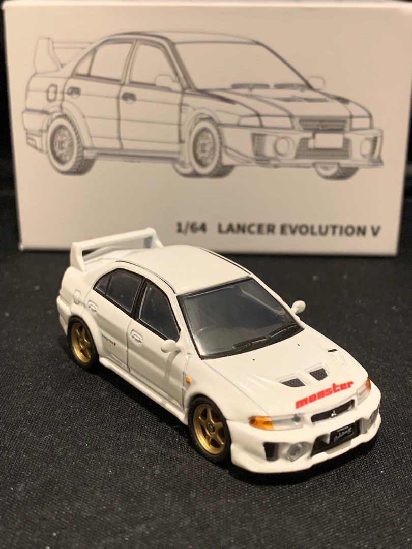 改裝 Evo 5 美國 YouTuber AdamLZ 仕樣 帝王隊 Emperor Lancer Mitsubishi Evolution 5 1/64 Evo5 (非inno64
