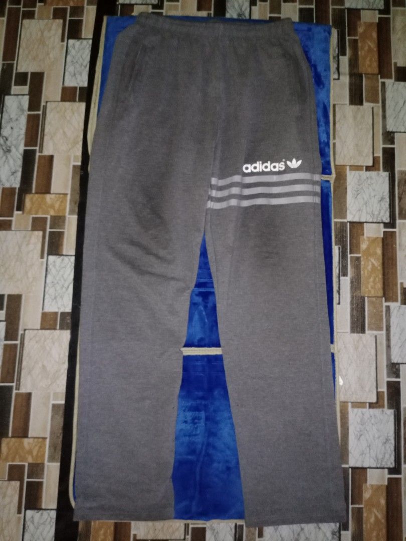 Adidas tracksuit grey, Men's Fashion, Bottoms, Joggers on Carousell