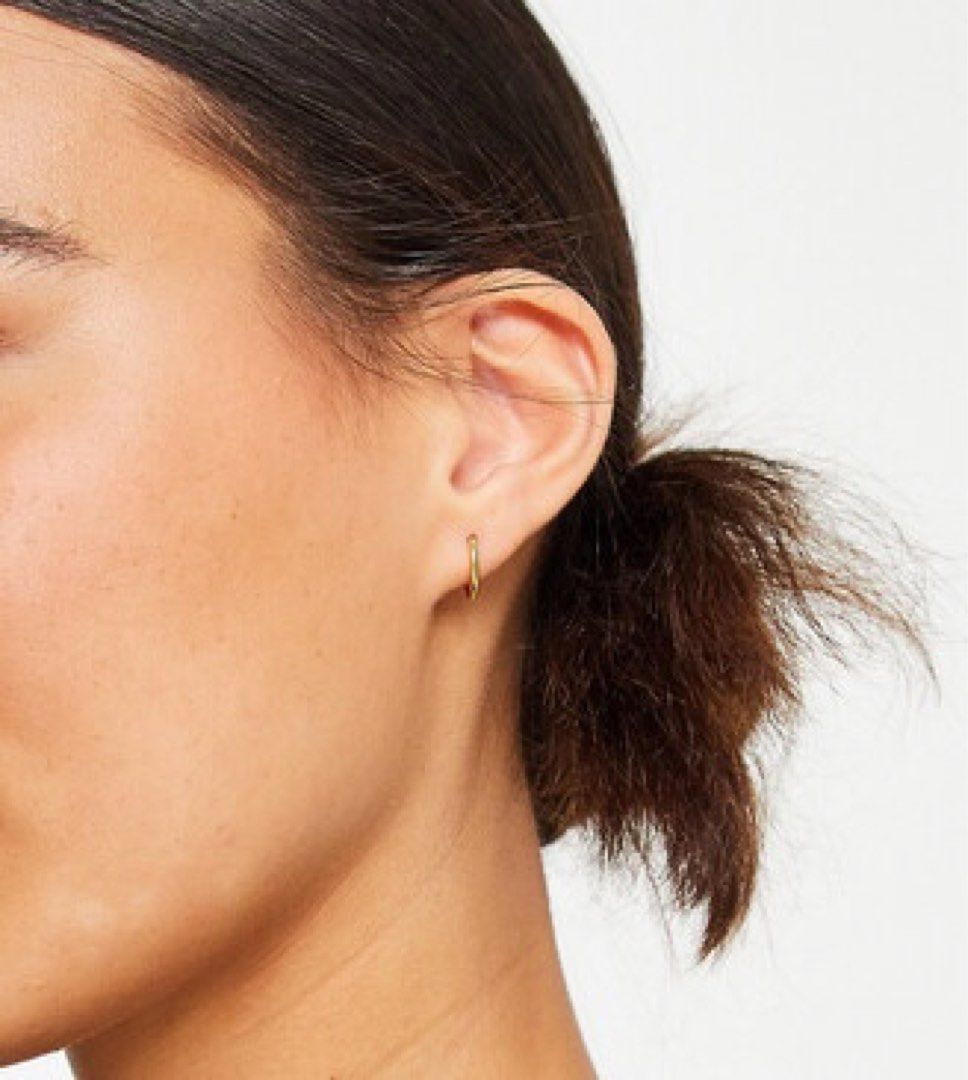 Gold earrings the bay cheap