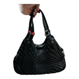 Authentic Cole Haan Woven Patent Leather Bag