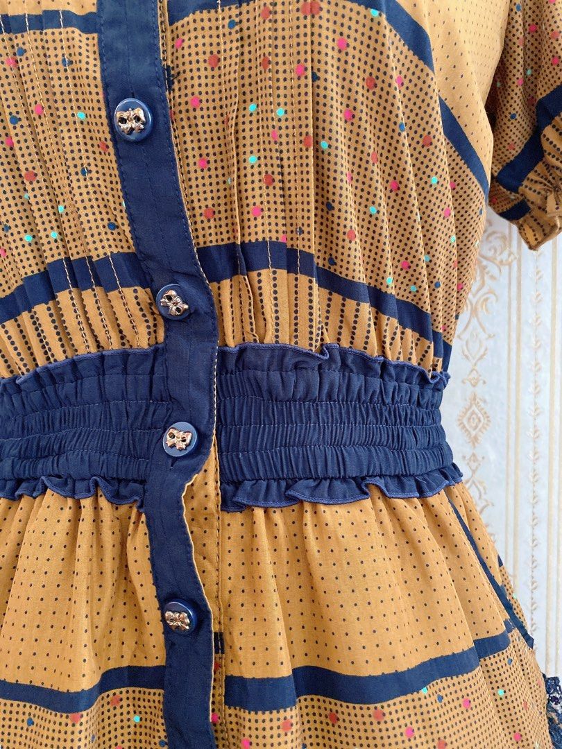 AXES FEMME GOLDEN BROWN MINI GOWN, Women's Fashion, Dresses & Sets