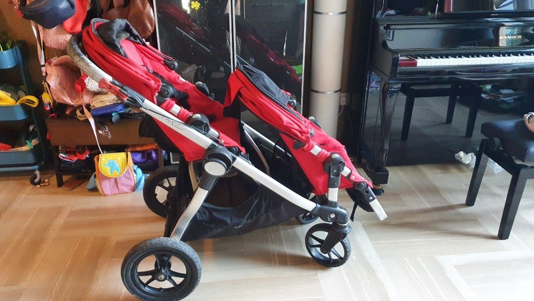 Baby jogger city deals select double red