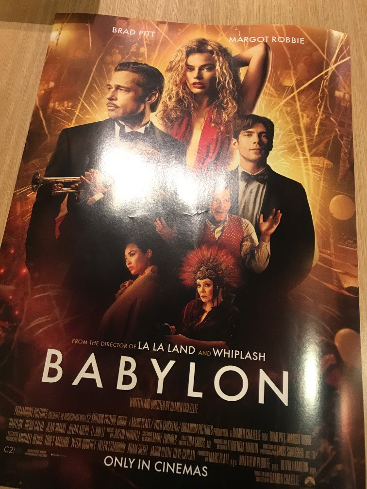 Babylon movie poster, Hobbies & Toys, Memorabilia & Collectibles, Fan