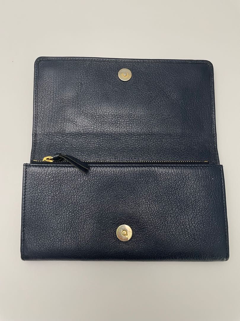 blue balenciaga wallet