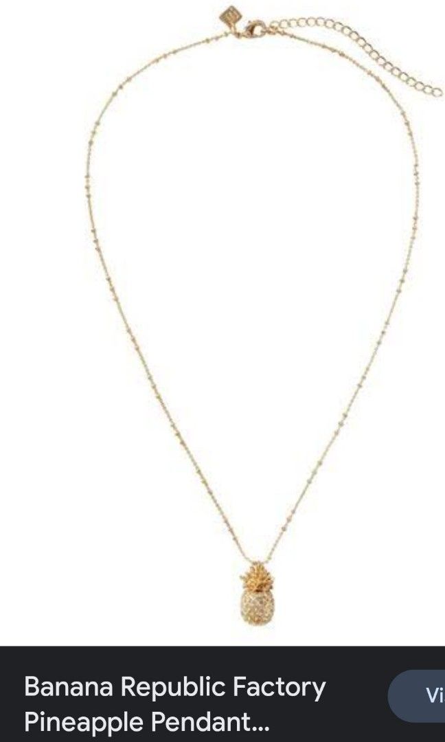 Banana republic sales pineapple necklace