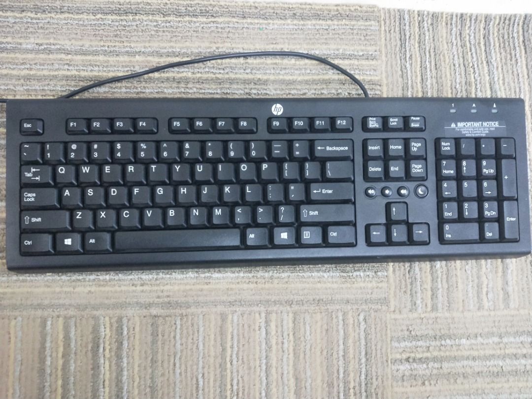 Basic Office Keyboard and Mouse, Computers & Tech, Parts & Accessories,  Computer Keyboard on Carousell