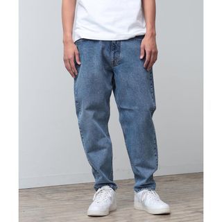 Beams 水洗感錐形牛仔褲