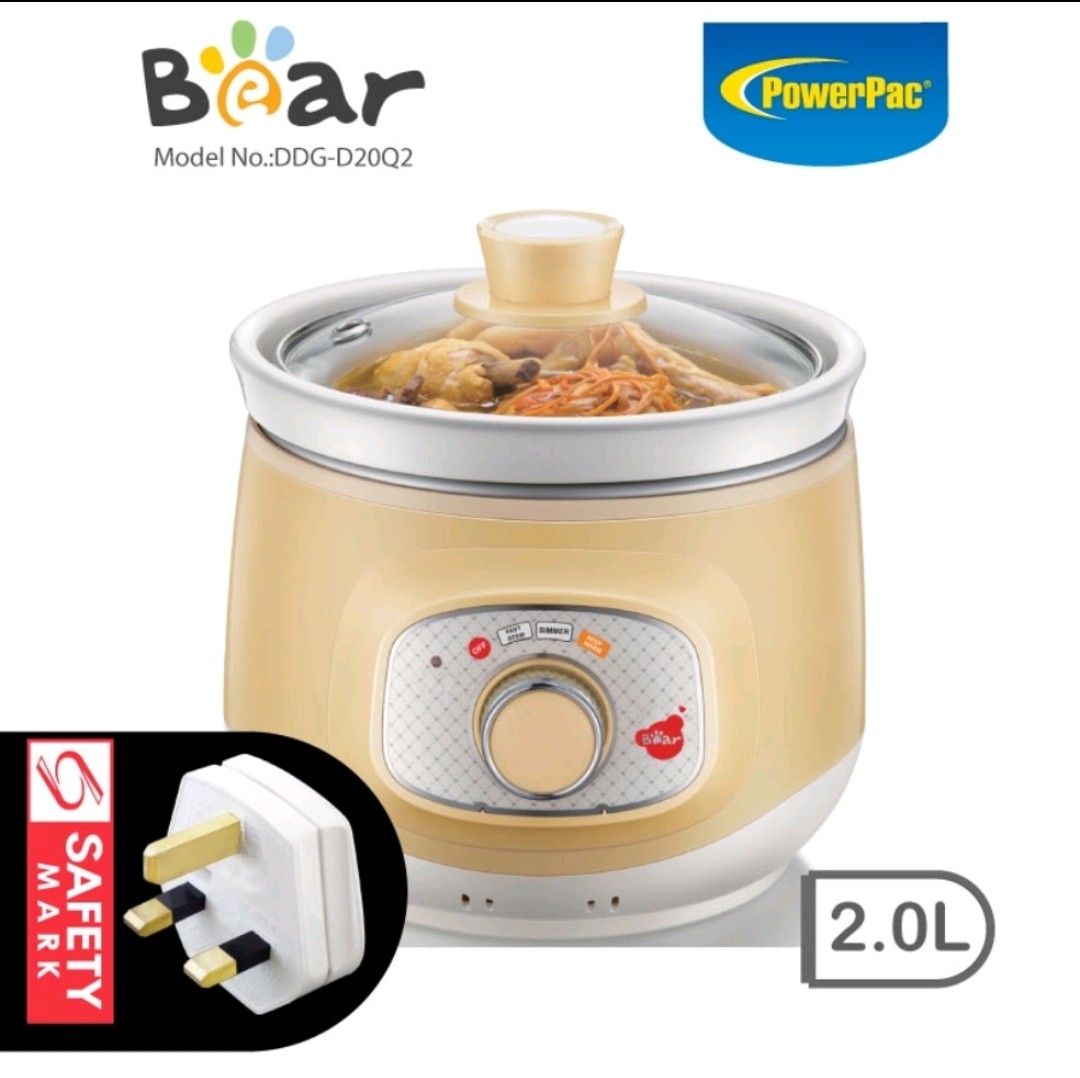 Bear Slow Cooker (2 Litres), TV & Home Appliances, Kitchen Appliances