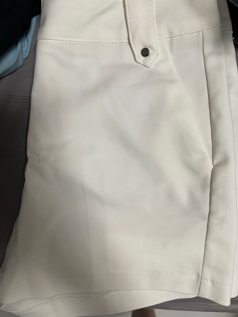 White smart clearance shorts