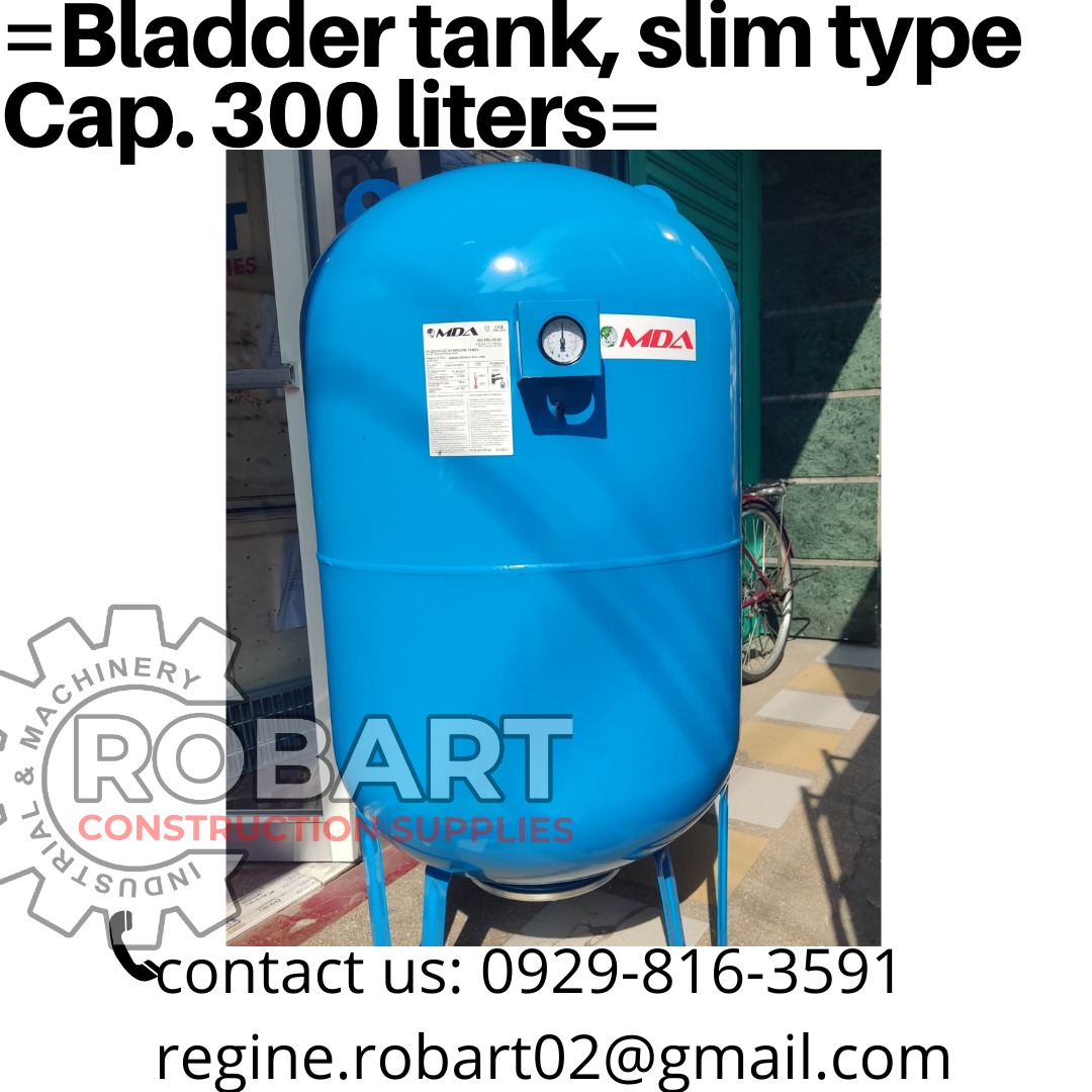 =Bladder tank, slim type Cap. 300 liters=, Commercial & Industrial