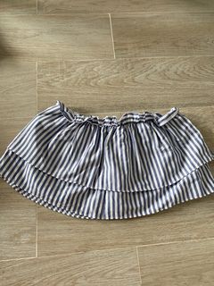 Blue stripe tube top
