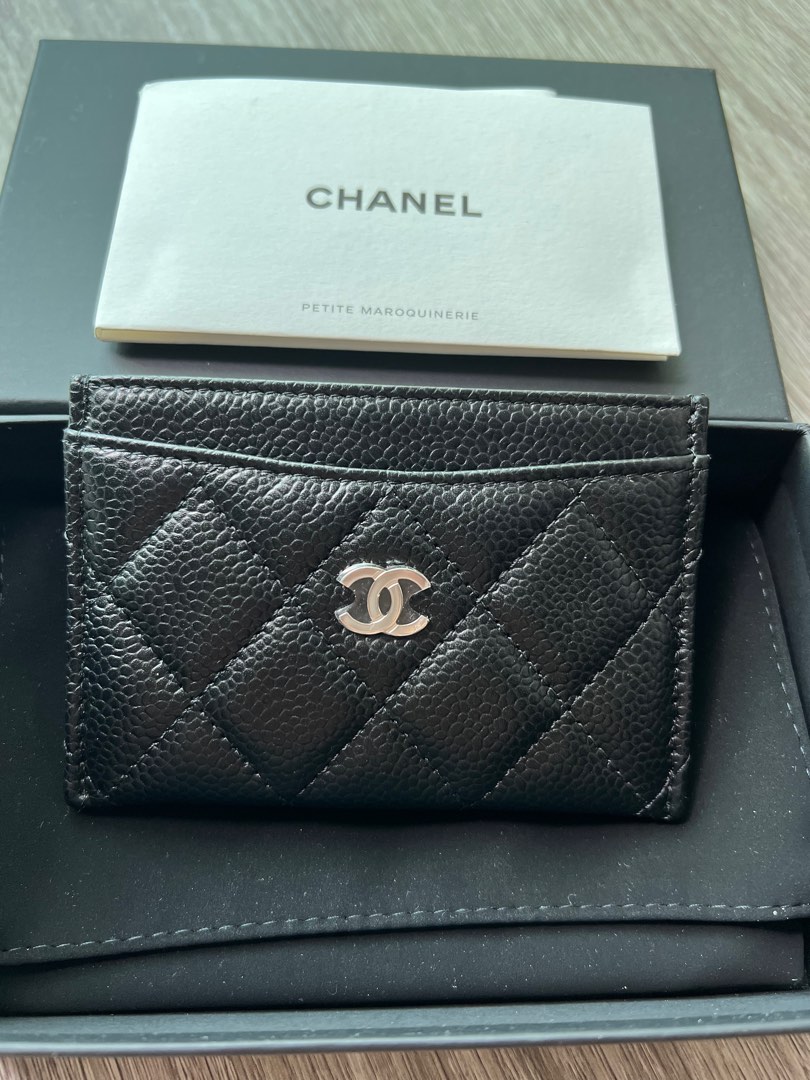 Chanel Classic Card Holder AP0214 Black in Grained Calfskin Leather with  Gold-Tone - US