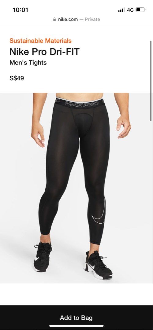 BN Nike Pro Dri-FIT Men's Tights (Size M), Men's Fashion, Activewear on  Carousell