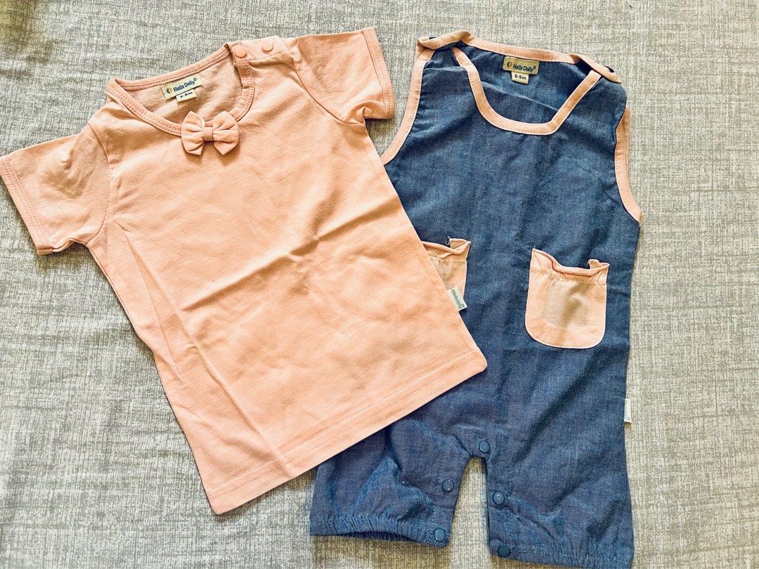 Brandnew Denim terno (Category: Babies & Kids Fashion) located in Taguig. Submitted by Athena_ApolloShop (Listing ID 1210137451, Image 1). Description: Fits to 6-9mos Cotton Location: Imus .