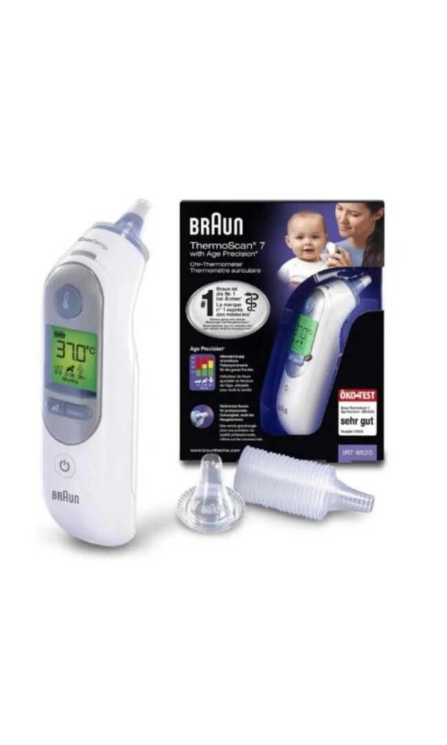 Braun Ear Thermometer, Health & Nutrition, Thermometers on Carousell
