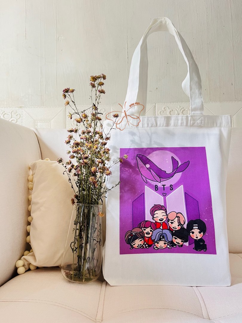 Bts tote bag on sale design