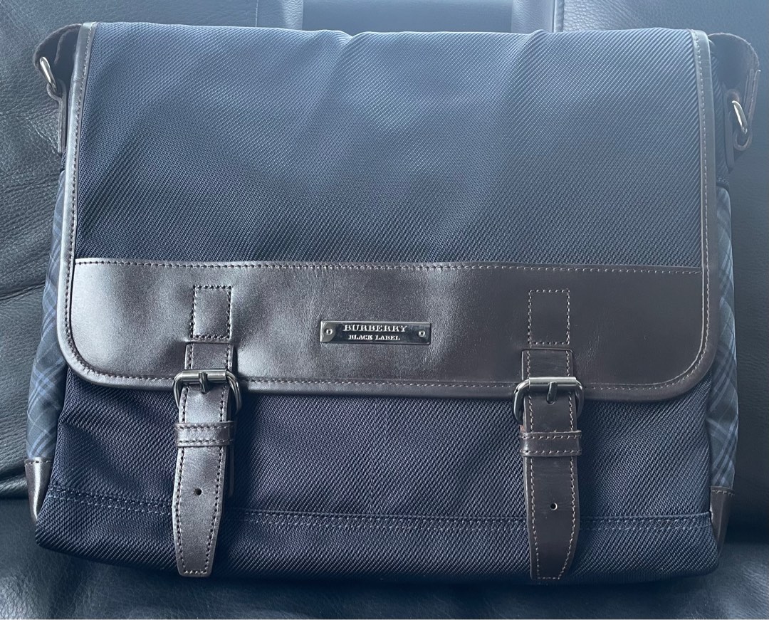 Burberry Black Label Men Messenger Bag, Luxury, Bags & Wallets on Carousell