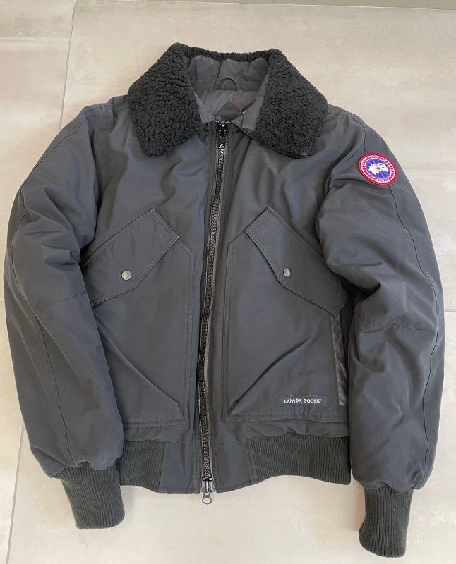 Canada goose bromley shearling-trimmed canvas down bomber jacket store