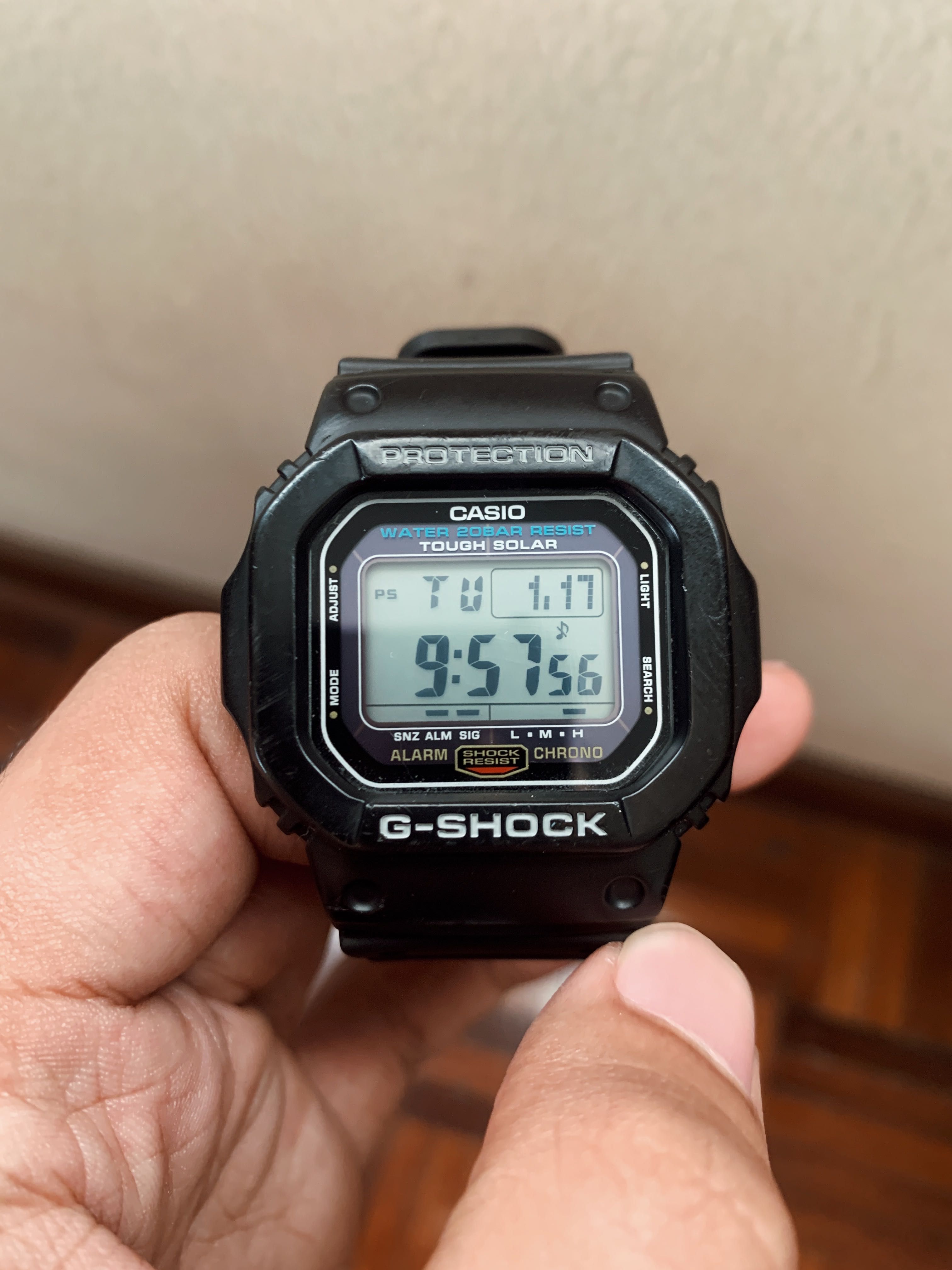 Casio G 5600E Tough Solar gshock G shock Men s Fashion Watches