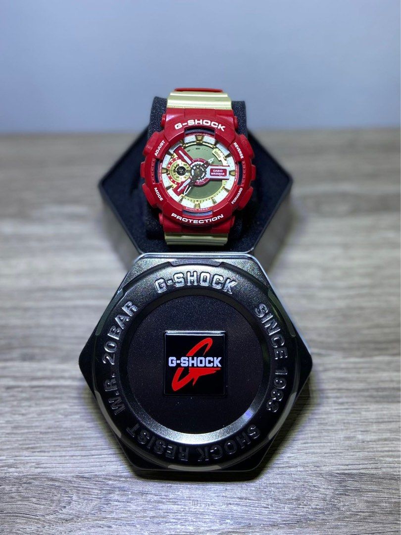 Casio G Shock GA 110CS 4ADR Iron Man Men s Fashion Watches Accessories Watches on Carousell