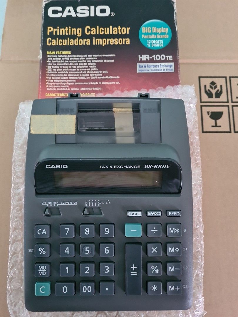 Casio Printing Calculator HR100TE, Hobbies & Toys, Stationery & Craft