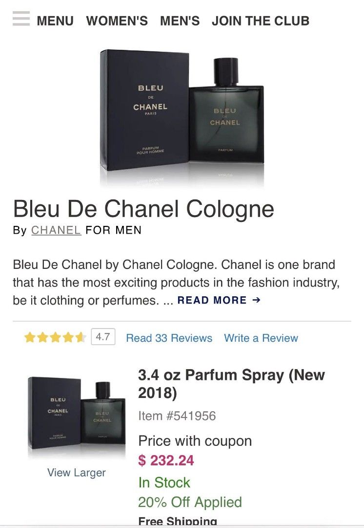 Chanel Bleu de Chanel Parfum for Men (1.5ml Sample Spray Vial) [Brand New  100% Authentic Perfume FragranceCart] Blue Black Travel Tester, Beauty &  Personal Care, Fragrance & Deodorants on Carousell