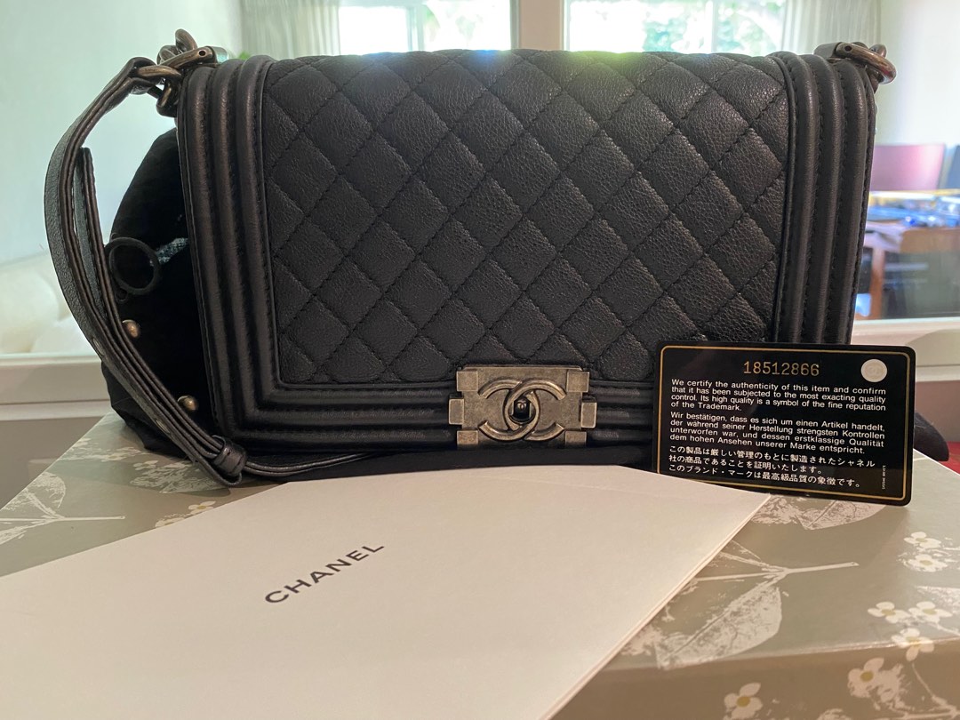 CHANEL BOY, Luxury, Bags & Wallets on Carousell