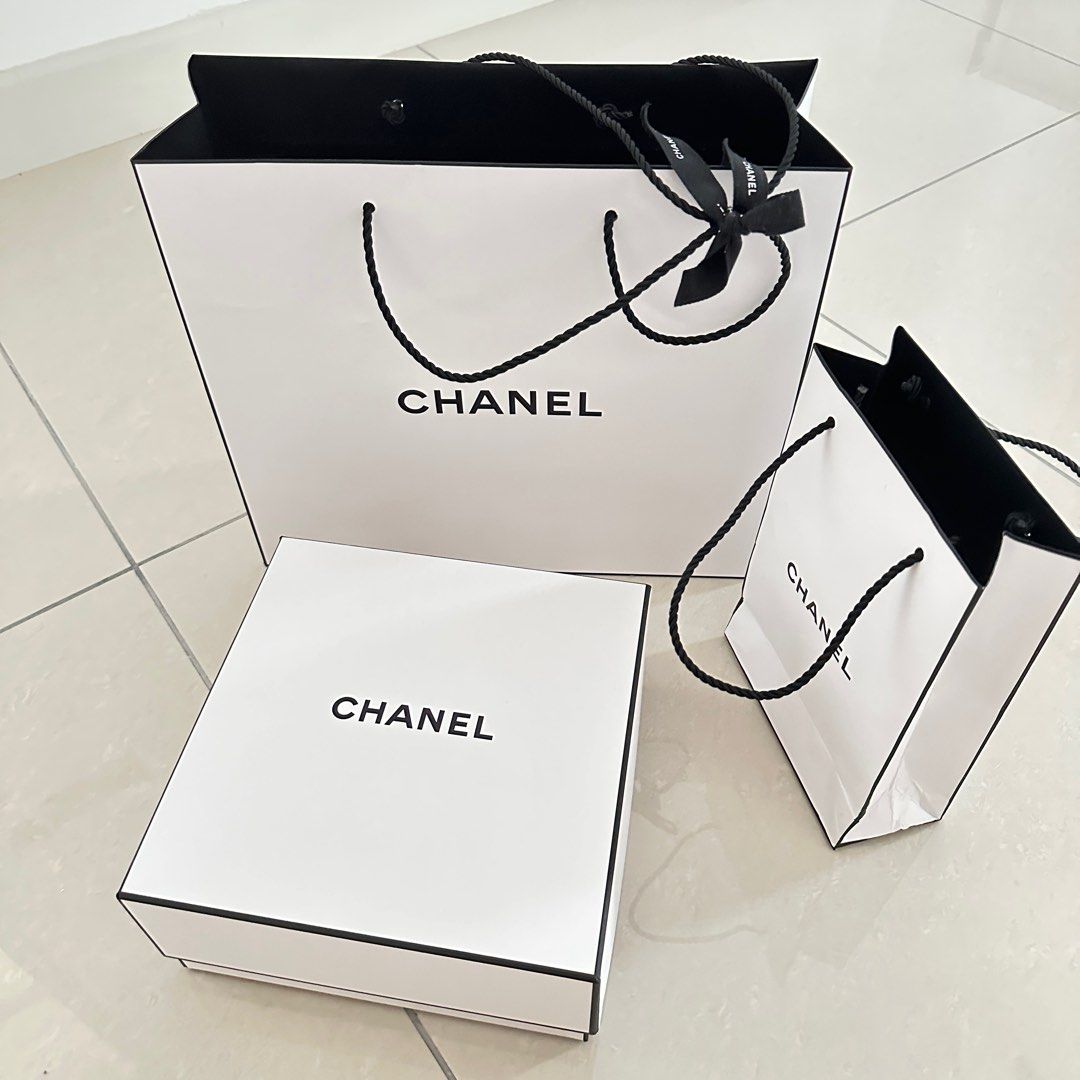 Chanel Paper bag and box, Luxury, Accessories on Carousell