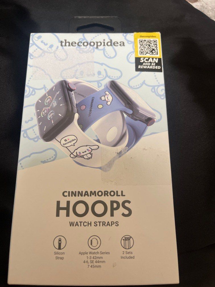 Cinnamon roll cinnamoroll Apple Watch strap thecoopidea BNIB 2 straps