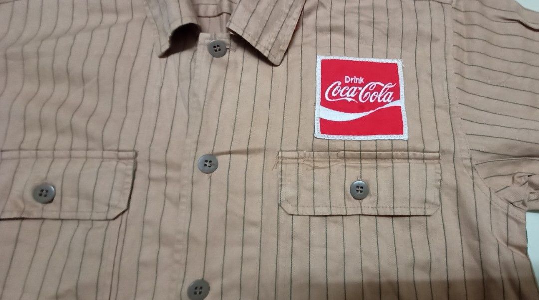 Coca cola uniform, Men's Fashion, Tops & Sets, Formal Shirts on Carousell