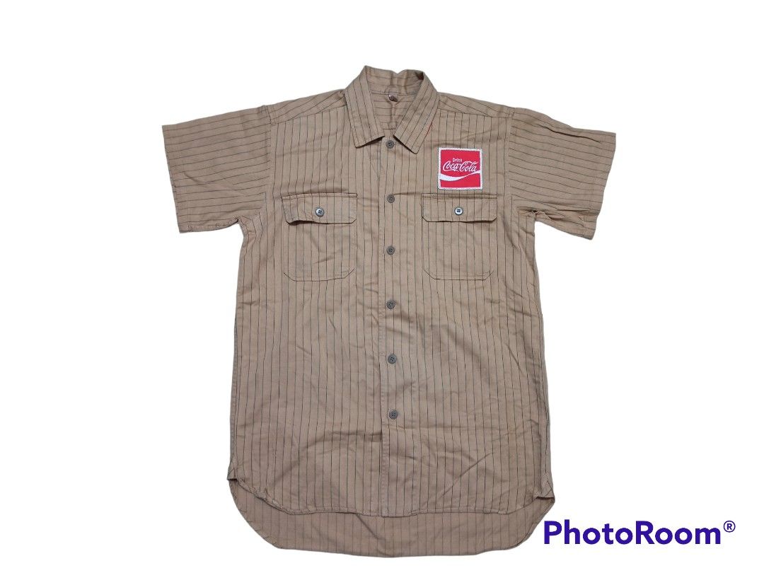 Coca cola uniform, Men's Fashion, Tops & Sets, Formal Shirts on Carousell