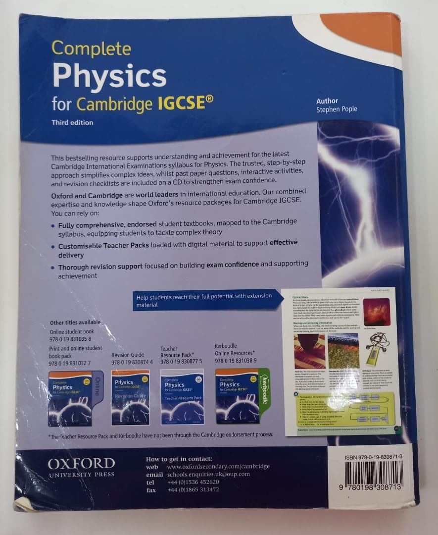Complete physics for cambridge igcse third edition hobbies toys