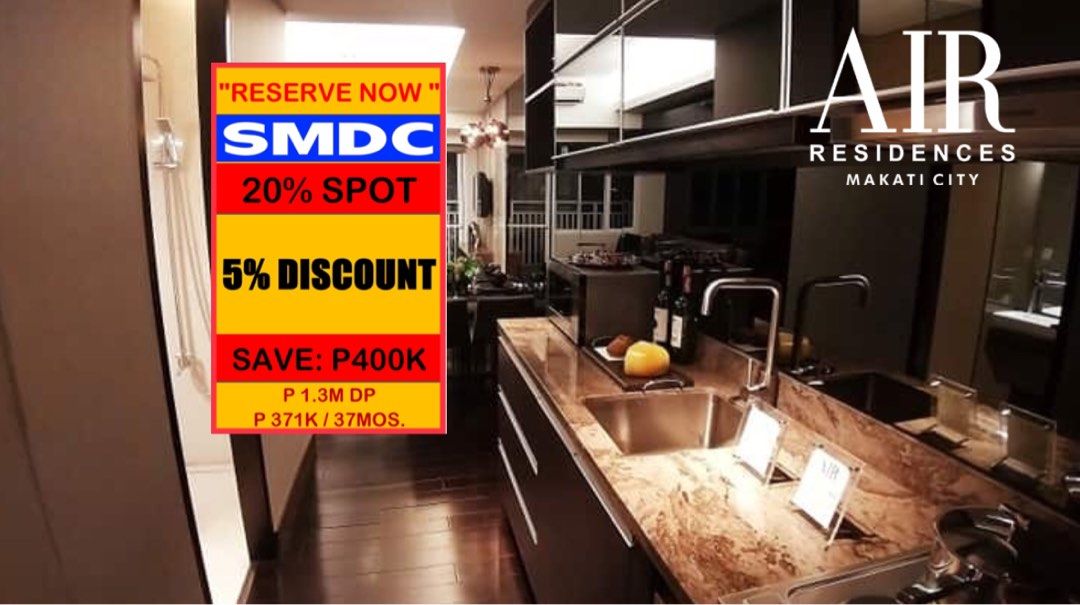 RENT TO OWN Condo in MAKATI CITY at Air Residences near in Belle Air