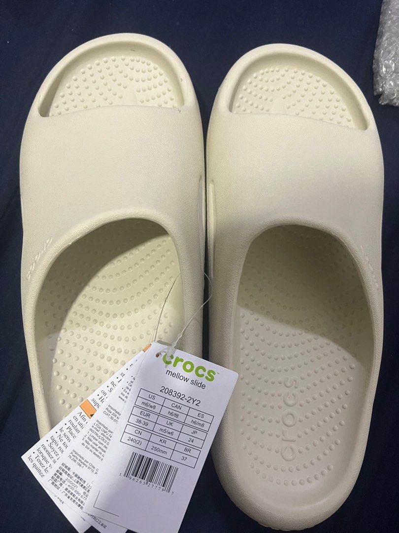 Crocs Mellow Slide in Bone W8, Women's Fashion, Footwear, Slippers and  slides on Carousell