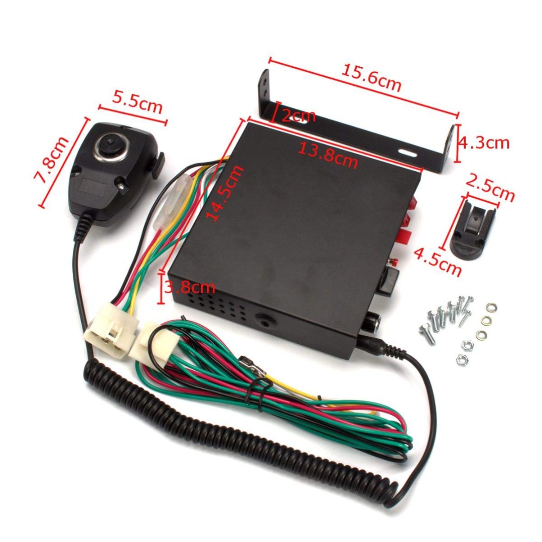 CS Glare 12V 200W CJB Host 8 Sound for Car Loud Warning Police Alarm