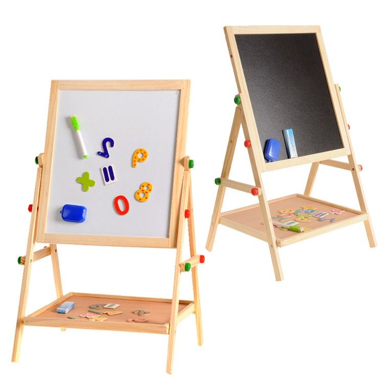 Multifunction Magnetic Whiteboard Blackboard with marker and chalk ...