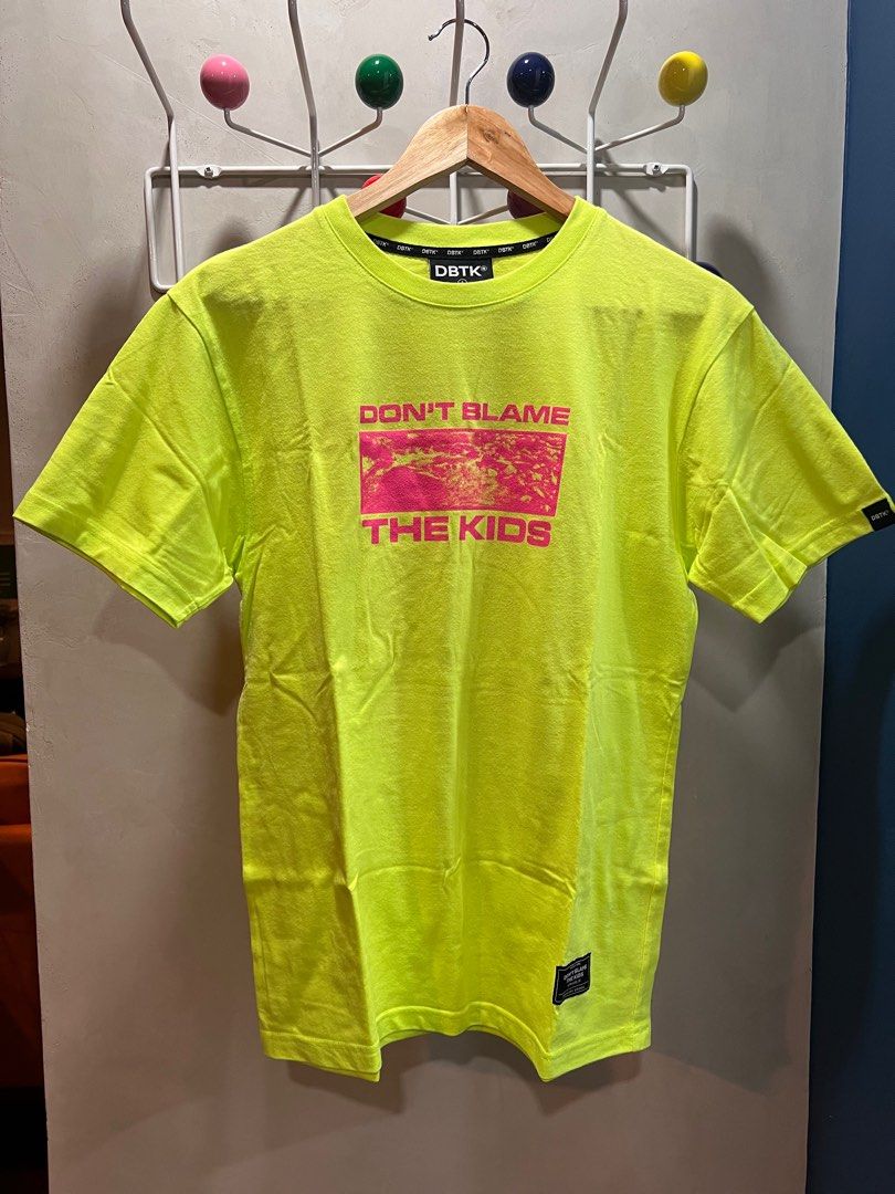 Dbtk neon yellow shirt men s fashion tops sets tshirts polo