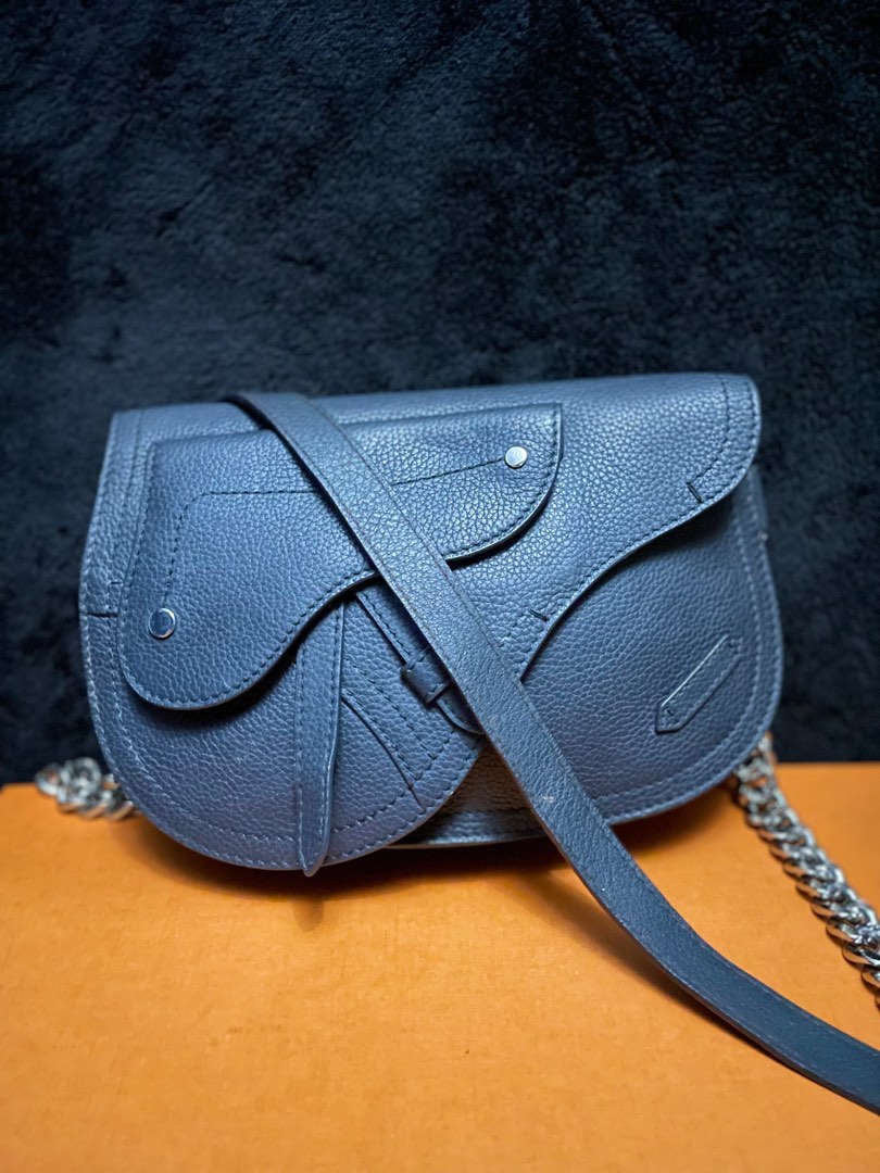 Dior Saddle Pouch On Chain, Luxury, Bags & Wallets on Carousell