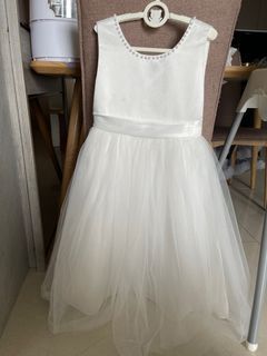 Dress Pesta Anak putih / dress tutu anak