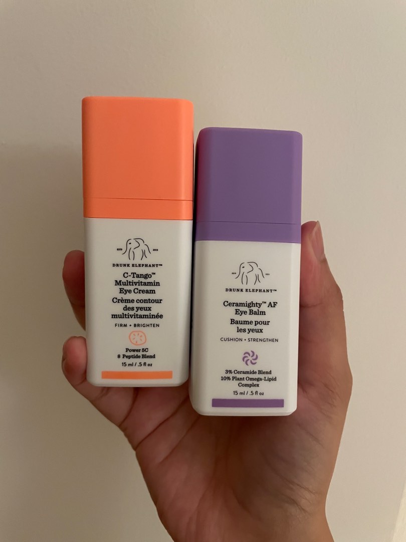 Drunk Elephant Ceramighty and CTango Eye Cream / Balm, Beauty