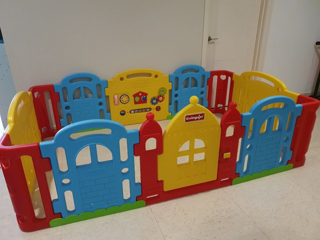 Dwinguler Castle Playpen playard Babies Kids Baby Nursery