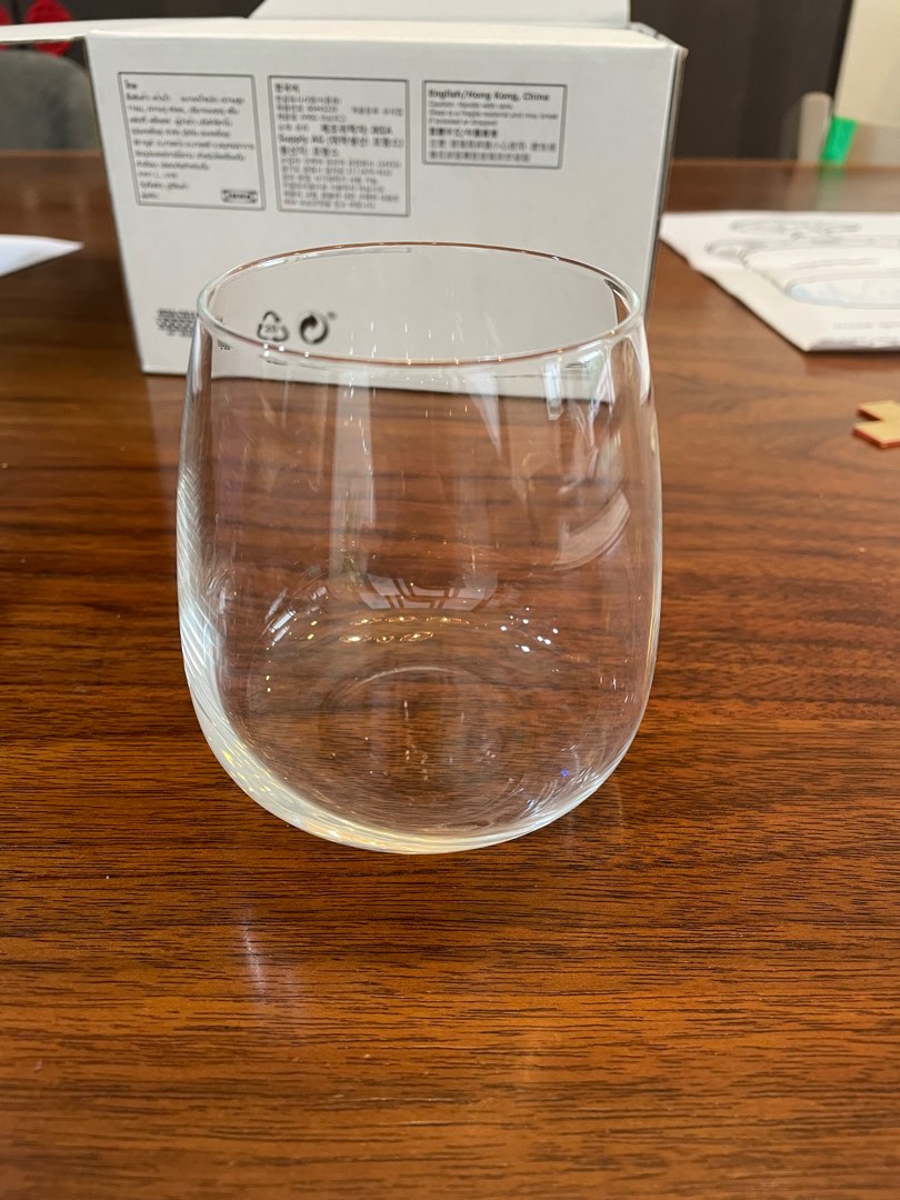 DYRGRIP Drinking glass from ikea set of four, Furniture & Home Living