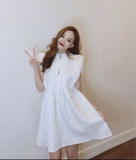 Eyelet dress white dress 