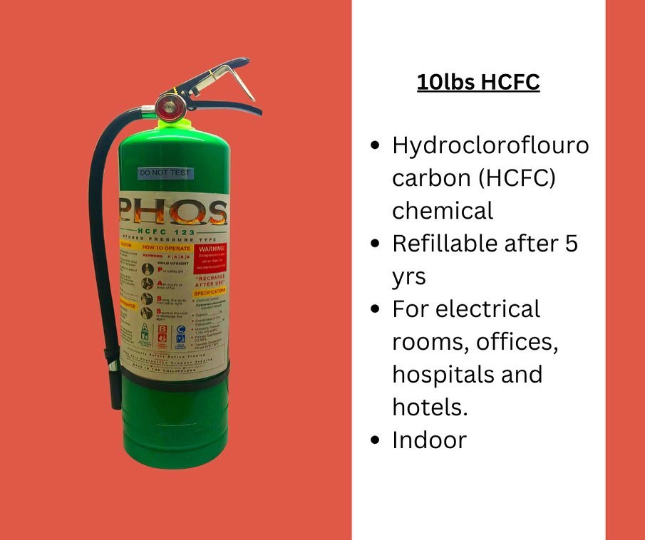 Fire extinguisher (HCFC) (10lbs standard size), Commercial & Industrial