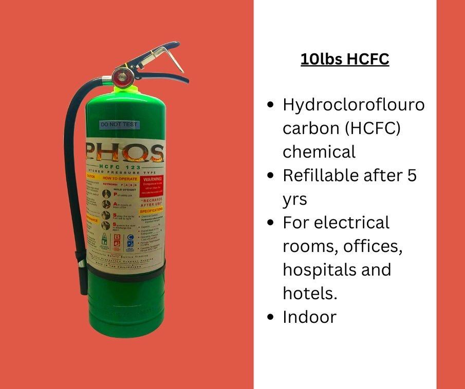 Fire extinguisher (HCFC) (10lbs standard size), Commercial & Industrial