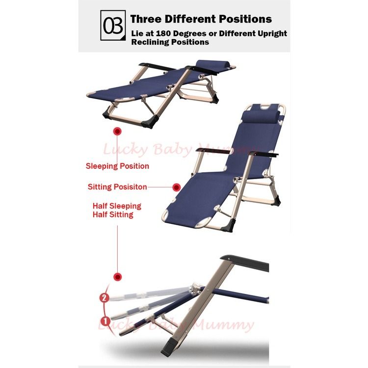 FOLDING Sleeping CHAIR, Furniture & Home Living, Furniture, Chairs on