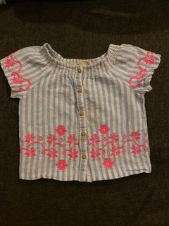Girl top embroidered
