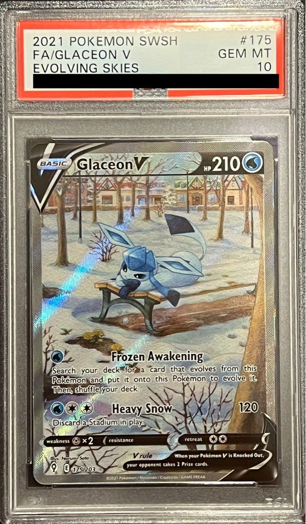 Glaceon V PSA10 グレイシア V SA PSA 10 ポケモンカードゲーム Glaceon V PSA10 Glaceon V 077/069 PSA