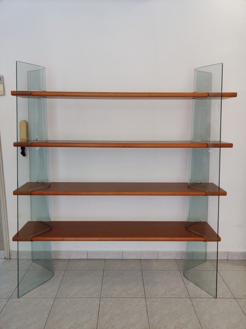 Glass Display Shelves, Furniture & Home Living, Furniture, Shelves